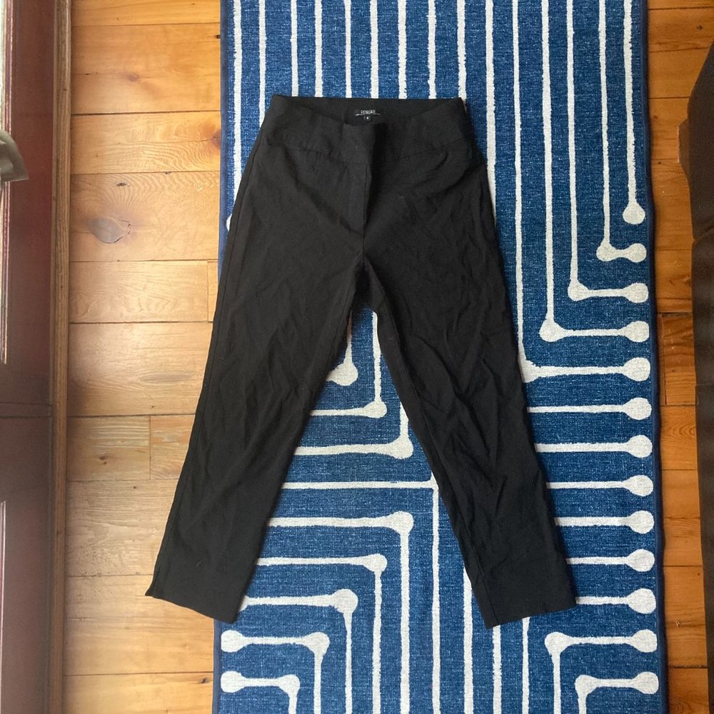 RENUAR Paris Cigarette Ankle Pants Waistband Pull On Black, Size 6